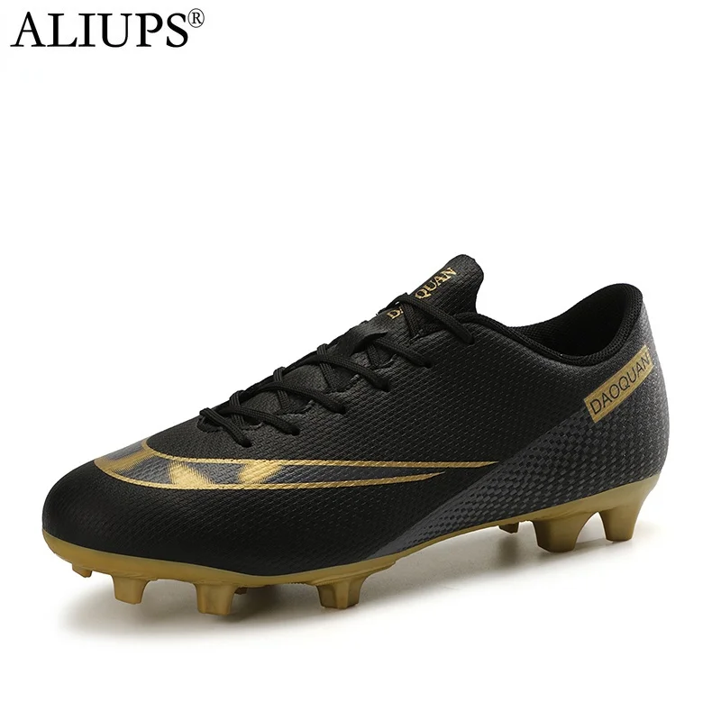 

Aliups 2022 Men Soccer Shoes Adult Kids Tf/fg Football Boots Cleats Grass Training Sport Footwear Sneakers Plus Size 32-47