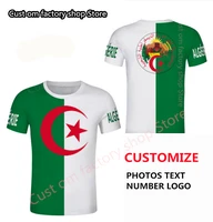 algeria men t shirt custom rugby festival tshirt arabic algerie flag print text french algeria jersey children tee young top