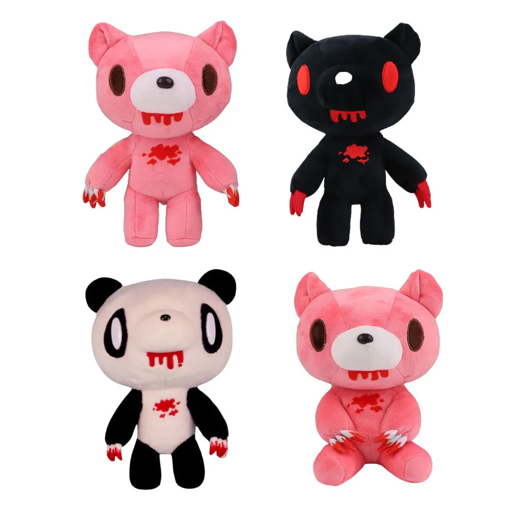

Black Gloomy Bear Plush Toy Soft Stuffed Black Bear Plushie Cute Cartoon Animal Figure Toys for Kids Girls Birthday Gifts