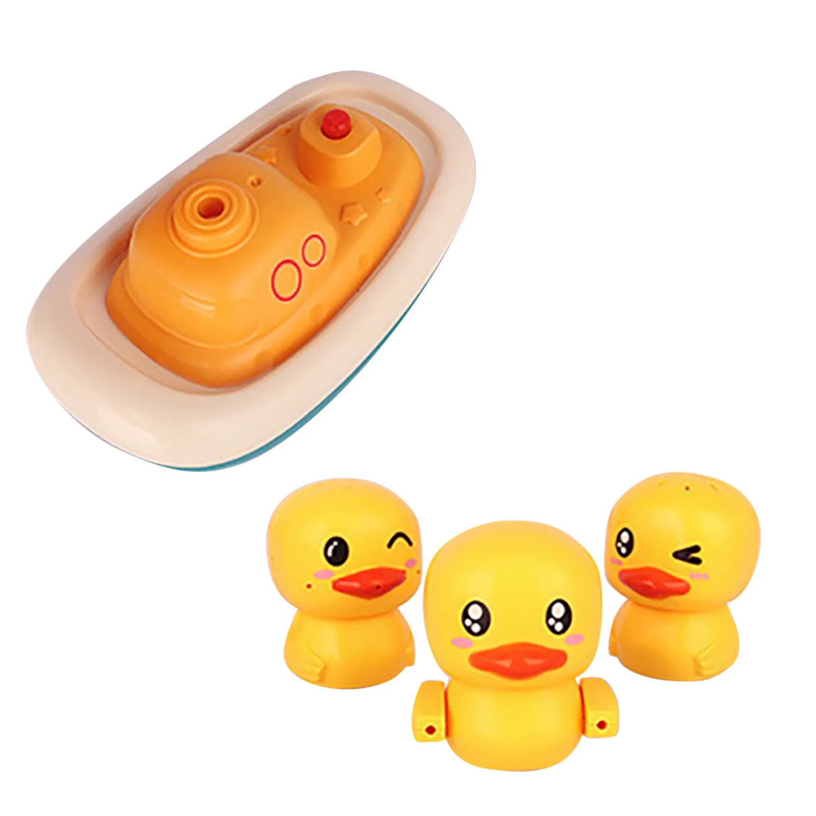 

Spray Bathtub Floating Toys 3 Ducks Baby For Toddlers Toys Bath Sprinkler Modes Bath toy Baby Crawler Steppers Baby 12 Months