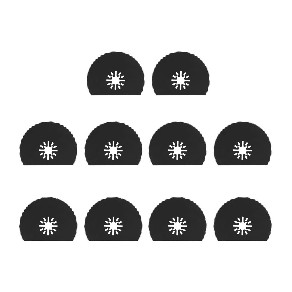 

10PCS 80mm High Carbon Steel Semi-circular Saw Blade Segmented Oscillating Multi Tools 10pcs