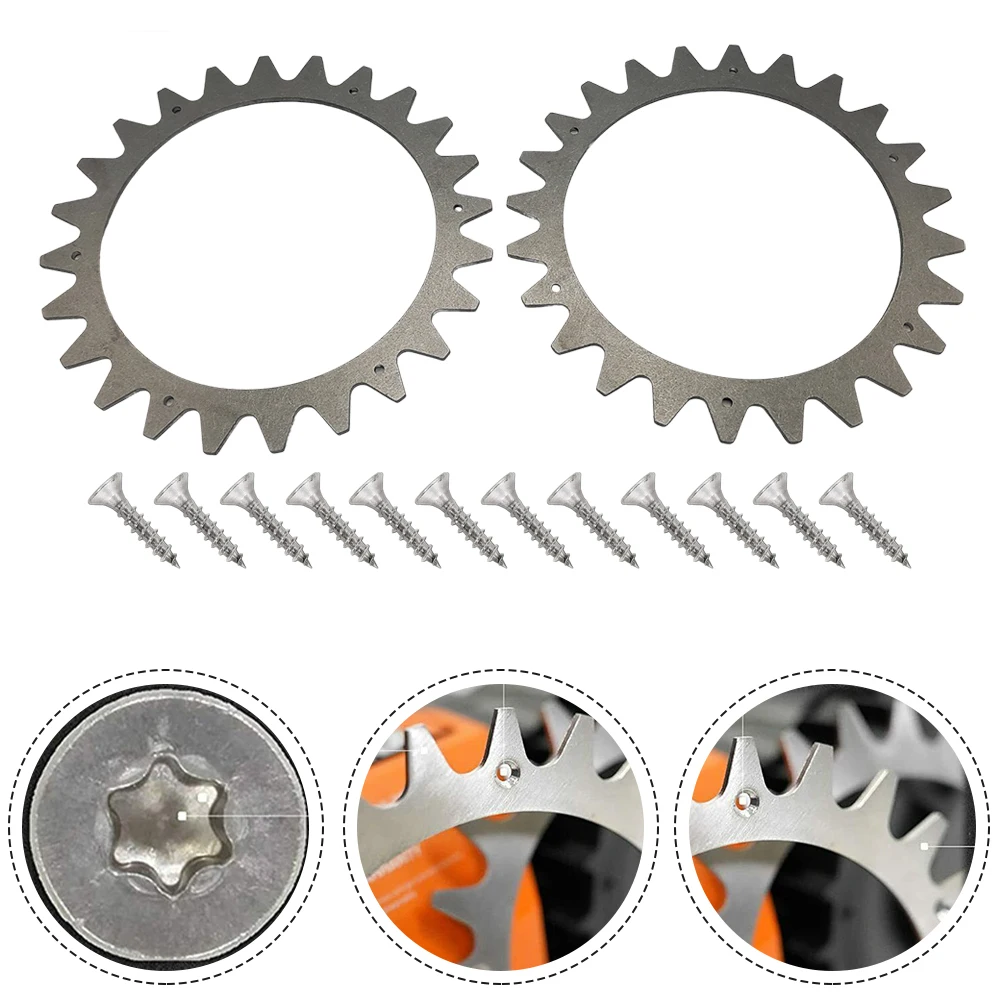 

lawn mower cleats Mower Traction Auxiliary Spikes for WORX Landroid WR153E WR155E WR147E1 WR148E Lawn Mower Traction Wheels