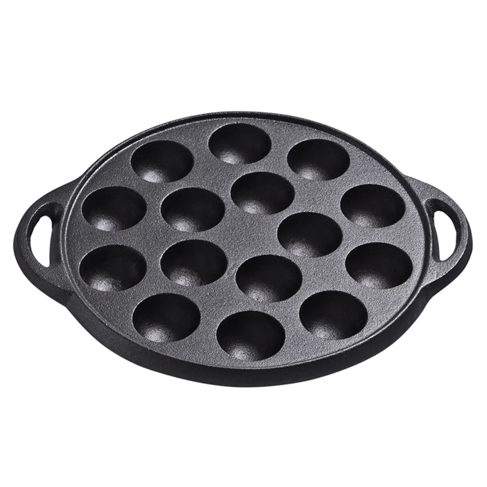 

Frying Pan 15 Holes Restaurant Cast Iron Durable Takoyaki Easy Clean Cooking Kitchen Home Octopus Ball Meatball Pot Thickened