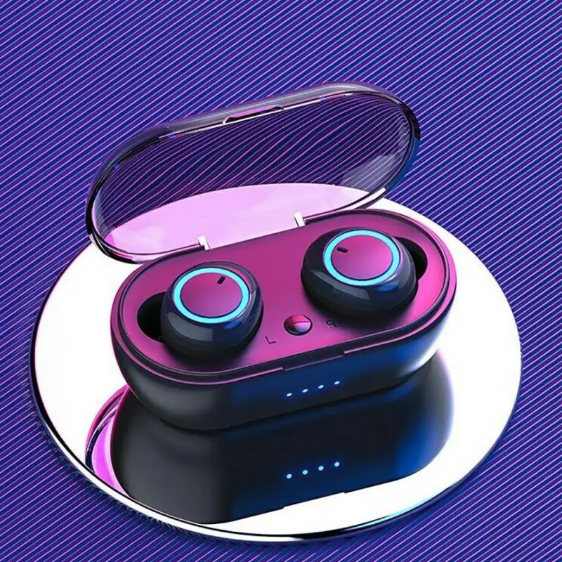 

Беспроводные Bluetooth-наушники, стереогарнитура, спортивные наушники-вкладыши с микрофоном и зарядным боксом для смартфона