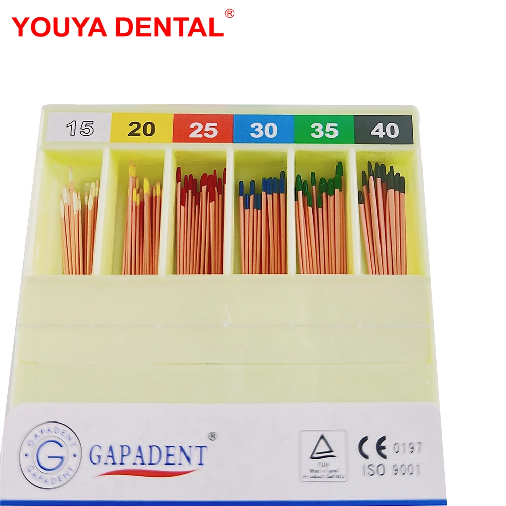 

Dental Gutta Percha Points 02 Taper Dental Absorbent Paper Points Dentist Materials Root Cancel Endodontics Cotton Fiber Tips