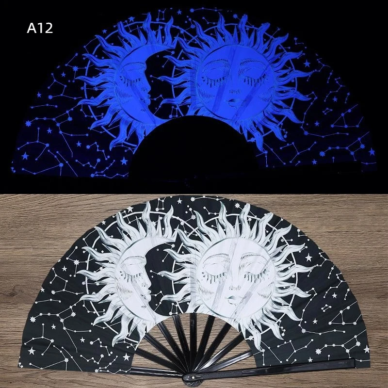 TPXCKz Флуоресцентный тканевый веер