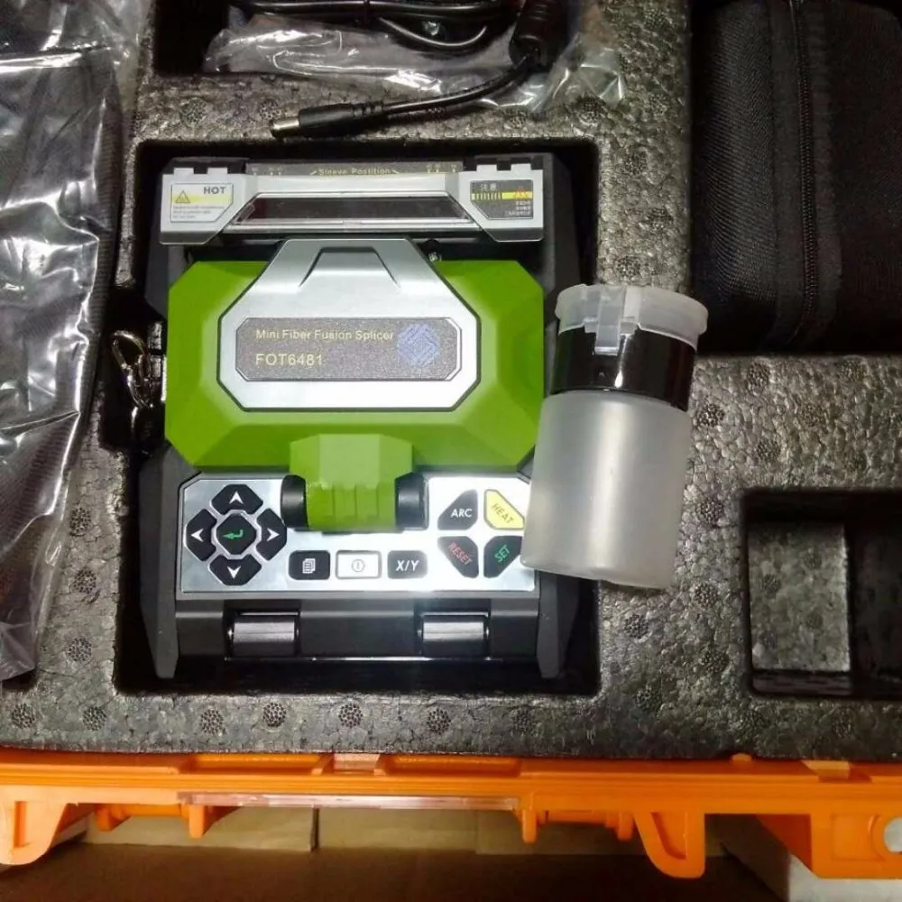 CETC Fiber Fusion Splicing Machine AV6481 Fiber Optic Fusion Splicer AV6481 FTTH Optical Fiber Fusion Splicer English Menu
