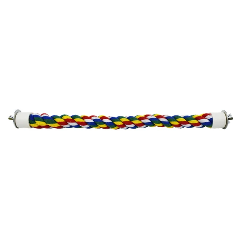 

Cotton Rope Bird Toy Rope Perch Stand Climbing Toys for Small Medium Birds Cockatoo Green Cheek Mini Macaw African for G