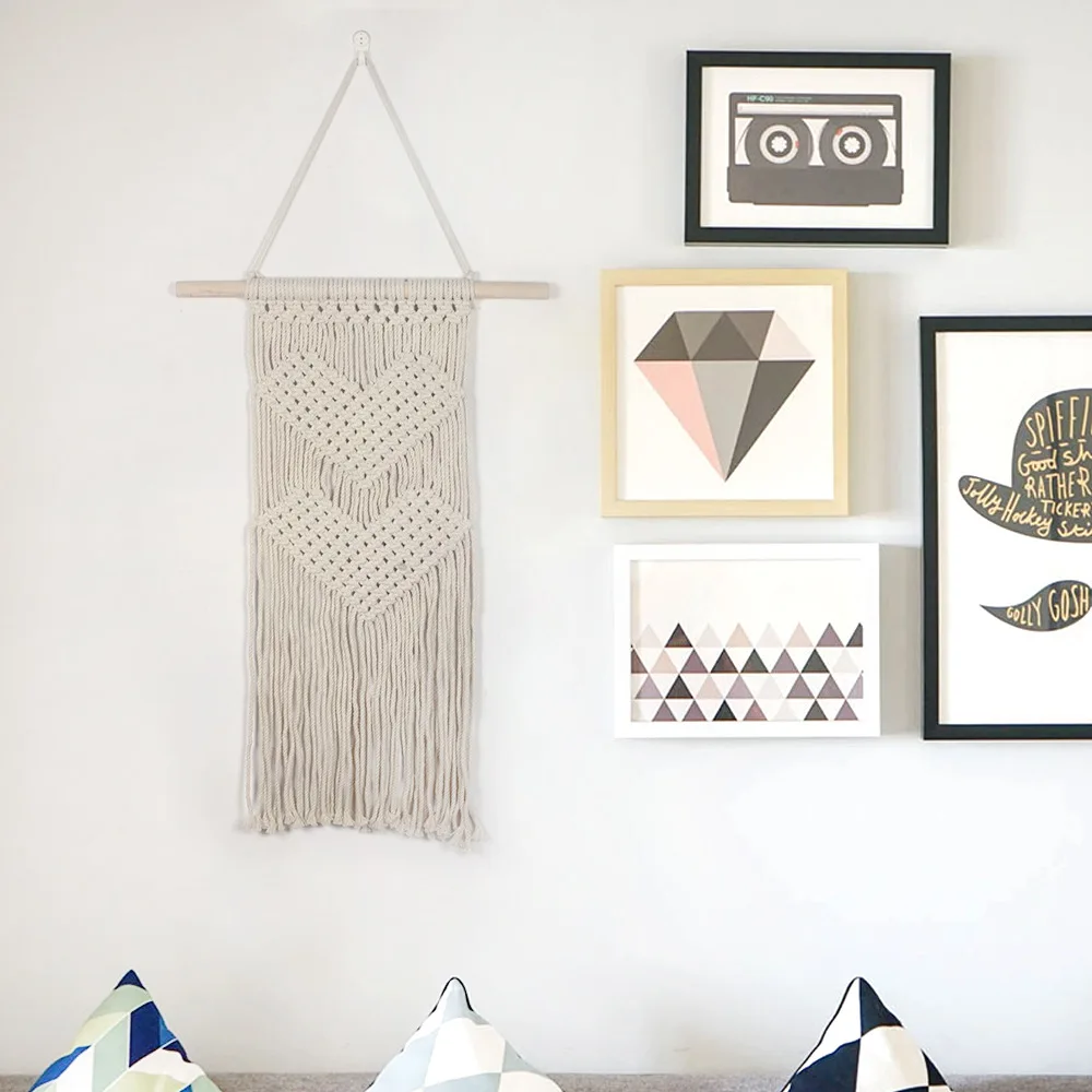 

New Bohemian Tapestry Handmade Ins Woven Wall Decoration Literary Boho Decoration Home Decor Tapestry Wall Hanging boho decor