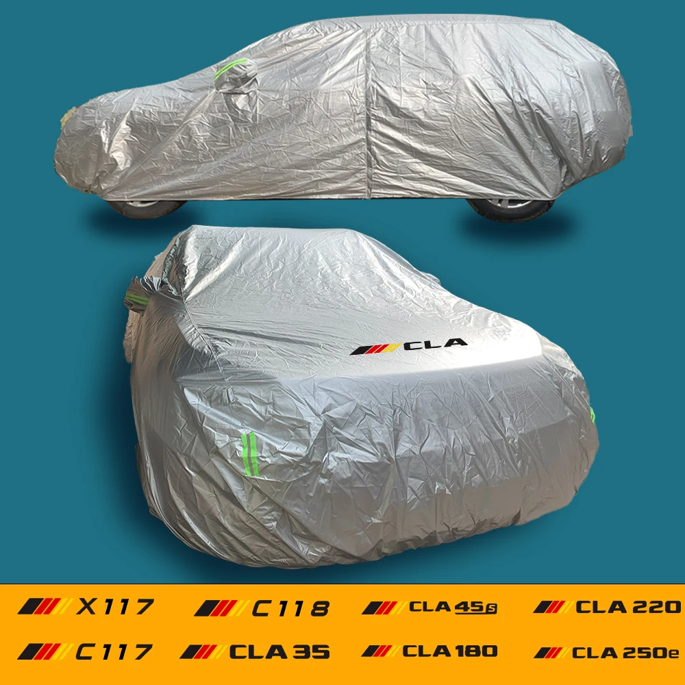 Автомобильные чехлы, защита от пыли и снега, авто солнце, полное покрытие, водонепроницаемый протектор для Mercedes-Benz CLA Class C117 C118 X118, автомобильные аксессуары Автомобильные чехлы, защита от пыли и снега, авто солнце, полное покрытие, водонепроницаемый протектор для Mercedes-Benz CLA Class C117 C118 X118, автомобильные аксессуары