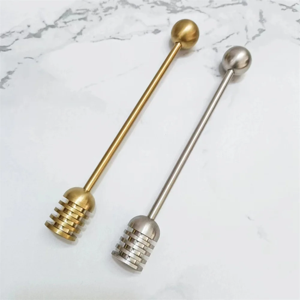 Медовый Миксер с прямой ручкой из нержавеющей стали 304 современная простота