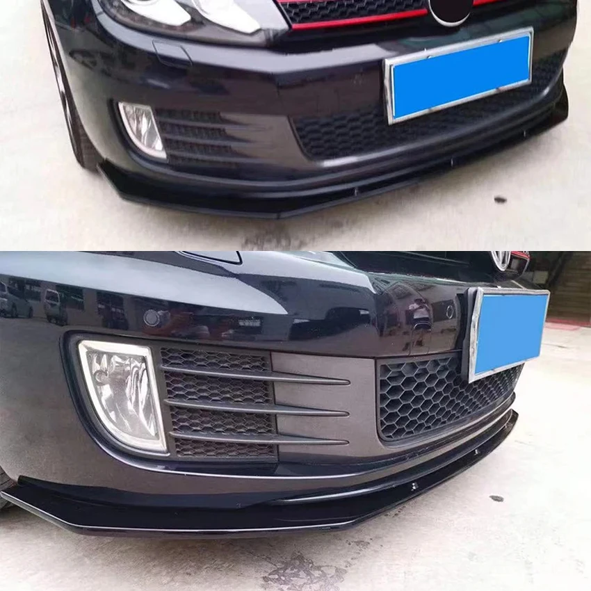 3 шт./набор автомобильные разветвители для переднего бампера Volkswagen Golf 6 MK6 GTI GTD 2009