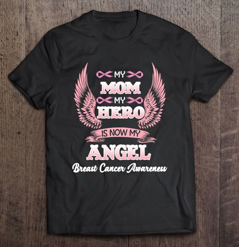 

Футболка мужская с надписью «My Mom Is Now My Angel»