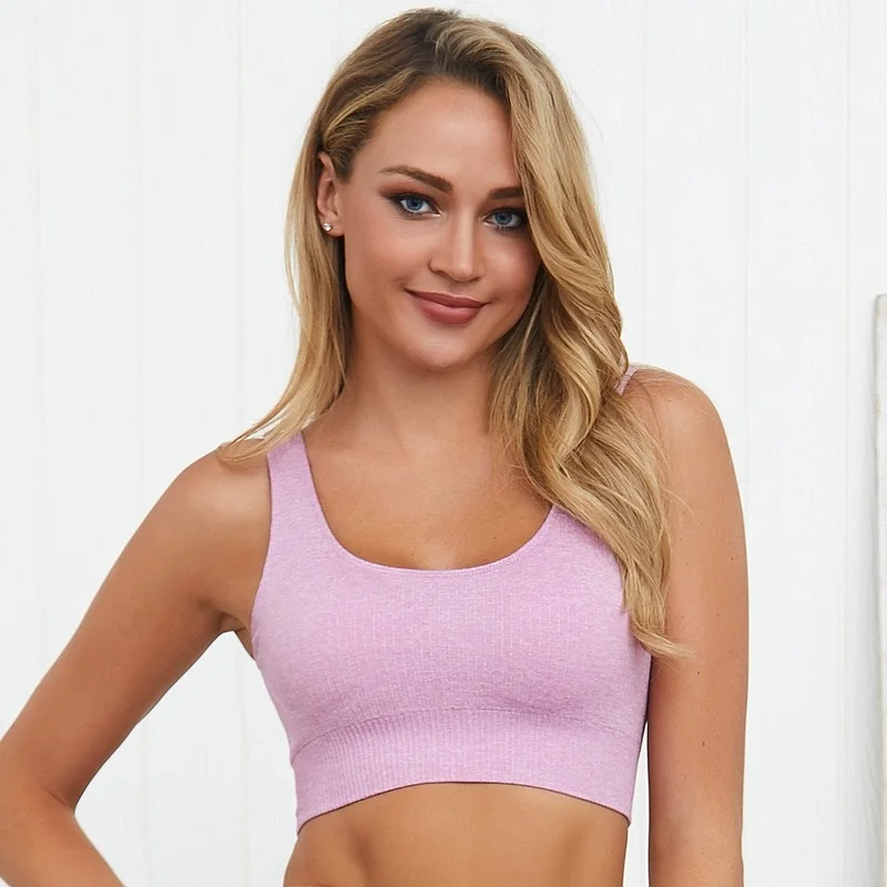 

Bras Sports Underwear Europe and America Quick Dry Slim Yoga Fitness Tops Professional Sports Seamless Fit Fitness