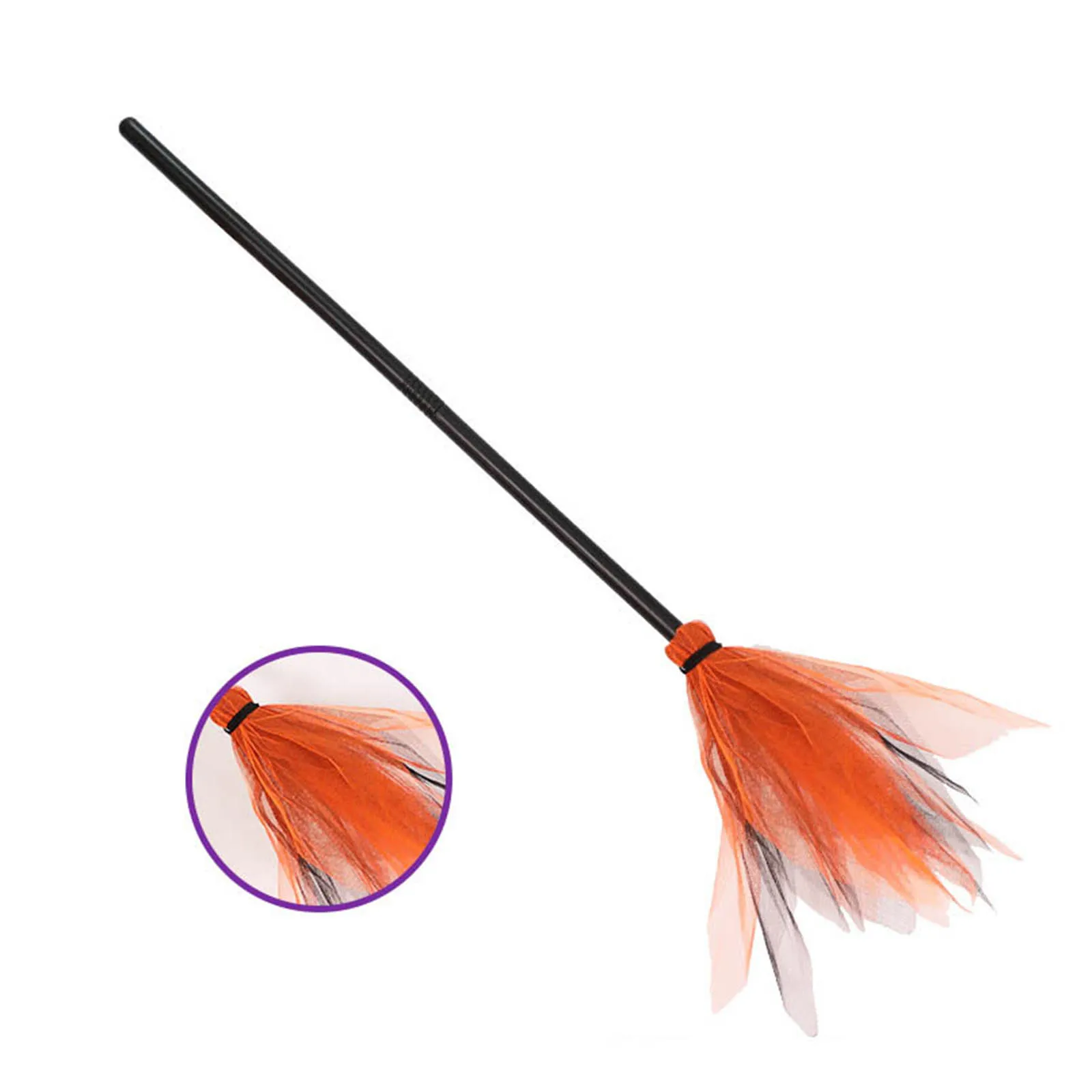 

Halloween Party Witch Broom Kids Plastic Cosplay Flying Broomstick Props For Masquerade Halloween Cosplay Home Decoration