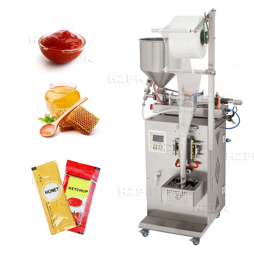 

HZPK Vertical Liquid Cosmetics Tomato Paste Sachet Filling Sealing Packaging Automatic Machines Price