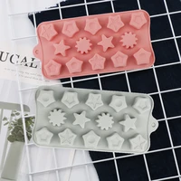 silicone chocolate mold cake mold decorating tools soap baking mold ice tray mould stars diy 3d non stick