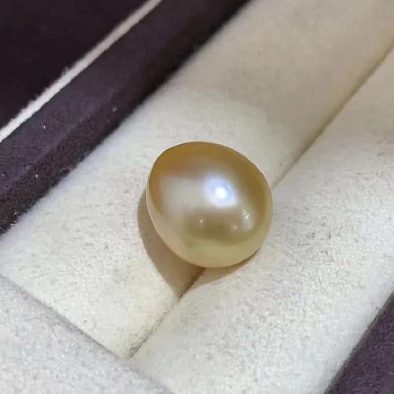 

12-13 мм, морская вода, золотой свободный жемчуг, настоящий Южный море, каплевидные бусины, красивые серьги, подвеска, искусственная для женщин