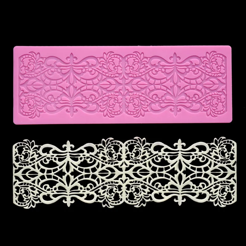 

Cake Edge Decor Accessories DIY Craft Flower Pattern Multipurpose Clays Making Ribbon Silicone Mold Kitchen Supplies Reusable