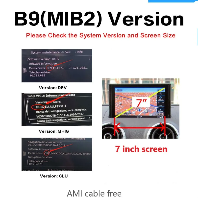 

Беспроводной модуль iManAuto CarPlay Android Auto для Audi A3 8v Q2 8P 2013-2018 Bluetooth USB функция камеры заднего вида