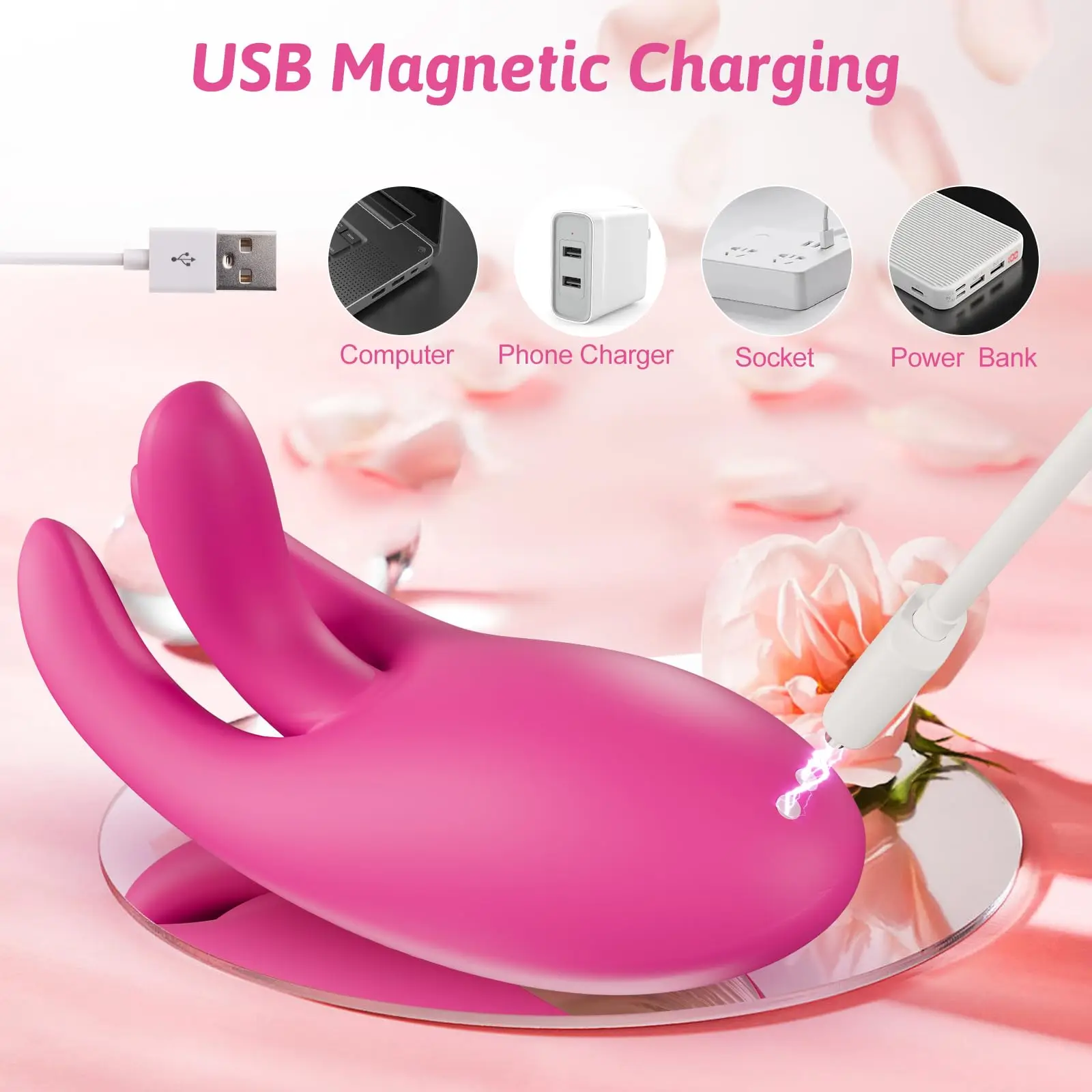 Вибратор для клитора точки G вибрирующий вибратор сосков с тремя пальцами