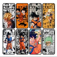 son goku dragon ball shockproof cover for google pixel 6 6a 6pro 5 5a 4 4a xl 5g silicone black phone case shell soft coque capa