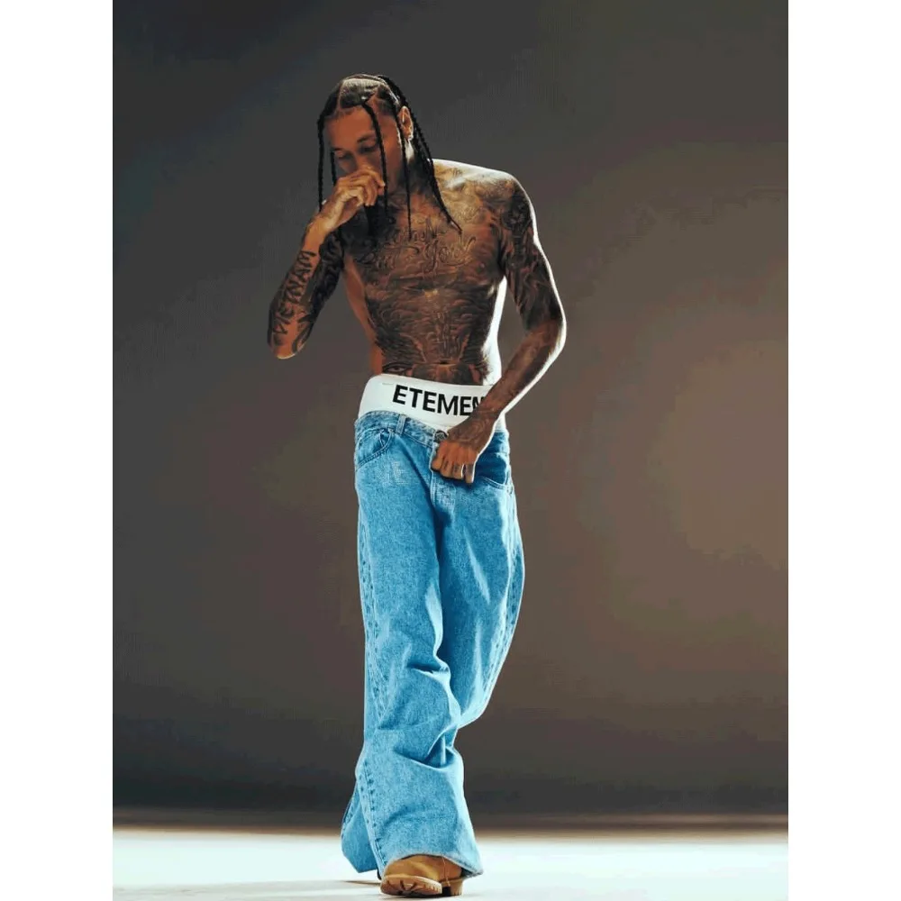 NIGO мужские хлопковые эластичные дышащие длинные трусы-боксеры с принтом букв