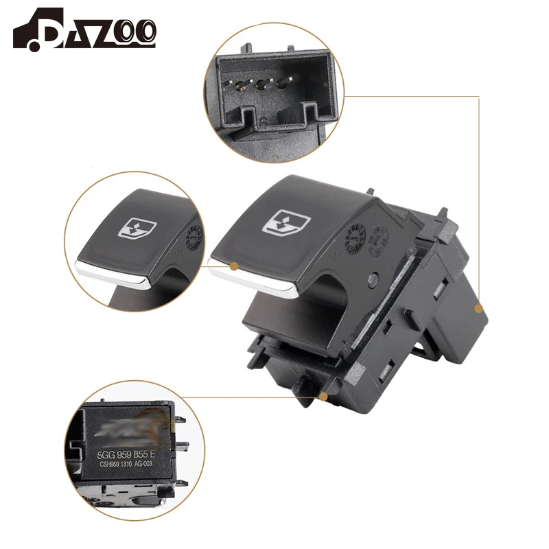 

For VW Golf 7 MK7 Car Interior Parts Passenger Side Window Control Switch 5G0959855 5G0959855G 5GG959855 Car Accessories