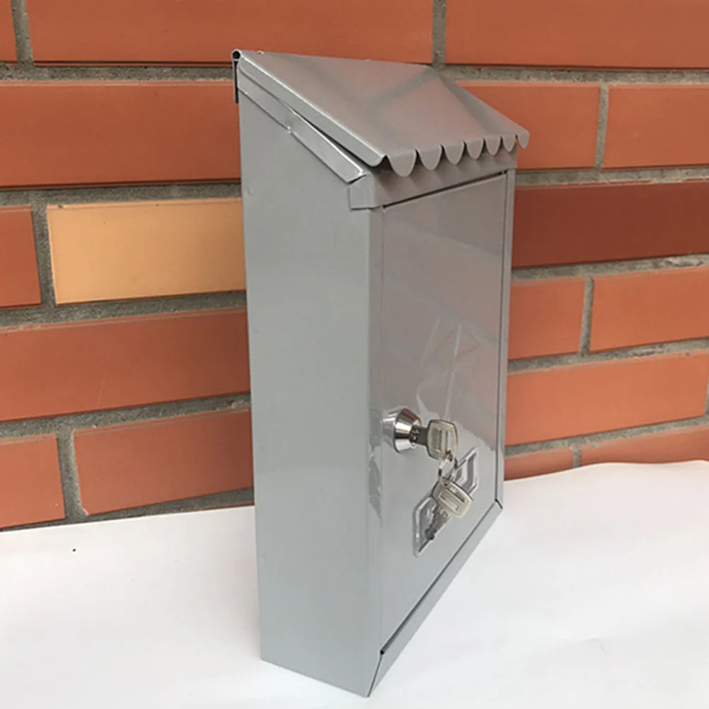 

Suggestion Box Wall Mounted Vintage Style Home Mailbox Outdoor Home Vintage Locking Outdoor Tinplate Style Decor