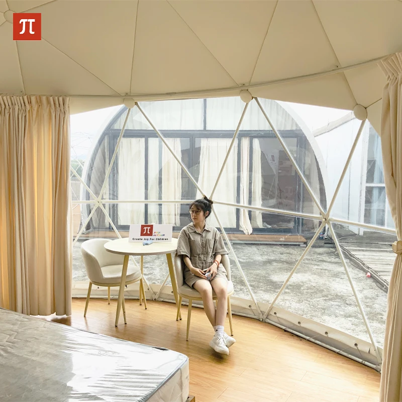 Jinli наружный прозрачный стеклянный дом Курортное стекло ПВХ купол отель