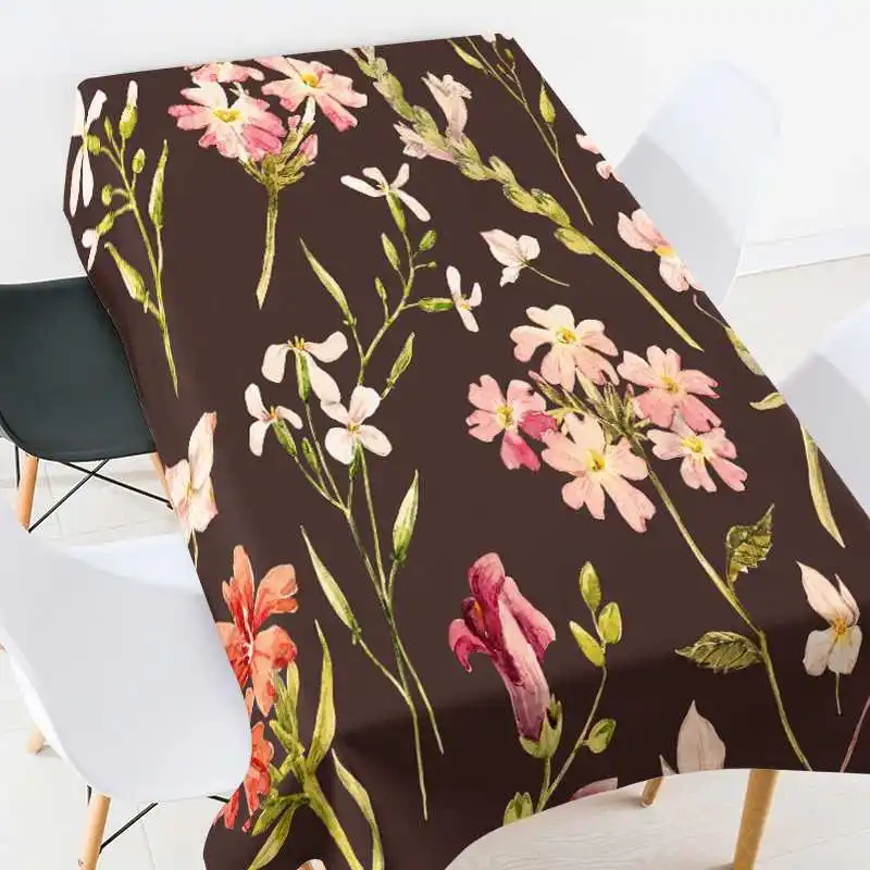 

Прямоугольная скатерть с рисунком животных и цветов для фотографий