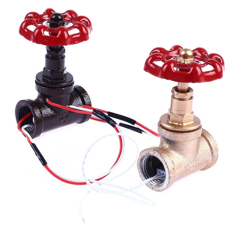 

1/2 Inch Stop Valve Light Vintage Steampunk Switch With Wire For Water Pipe Lamps Lamp Loft Style Iron Valve Vintage Lamp New