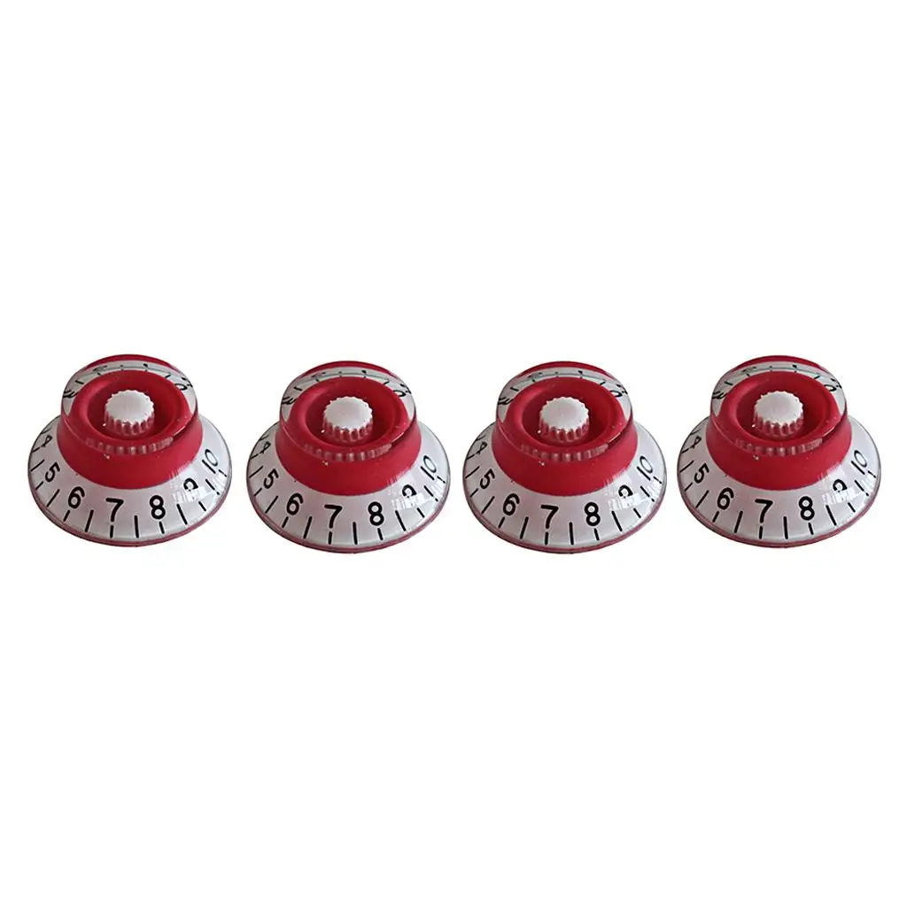 

4 Guitar Top Hat Knobs for LP Volume Speed Control Knob