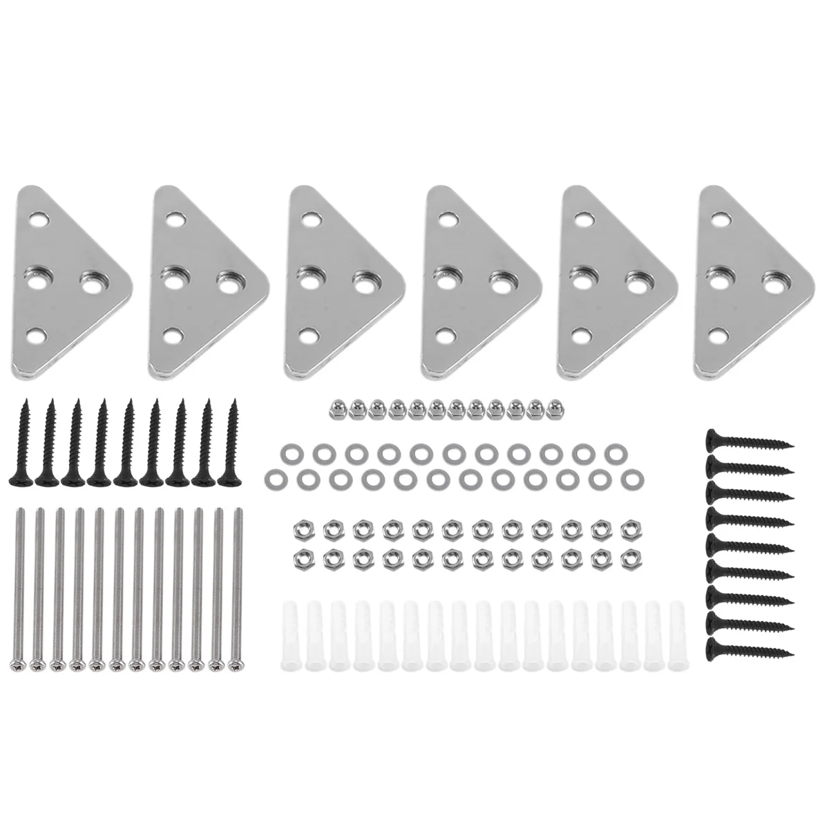 

6 упаковок, металлическая вешалка для скейтборда с 2 отверстиями для винтов