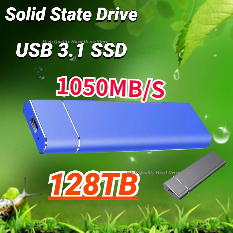 

External Solid State Disk 1TB Hard Drive High Capacity Portable 500GB SSD Hard Disk Storage Device for Computer/Laptop Type-C