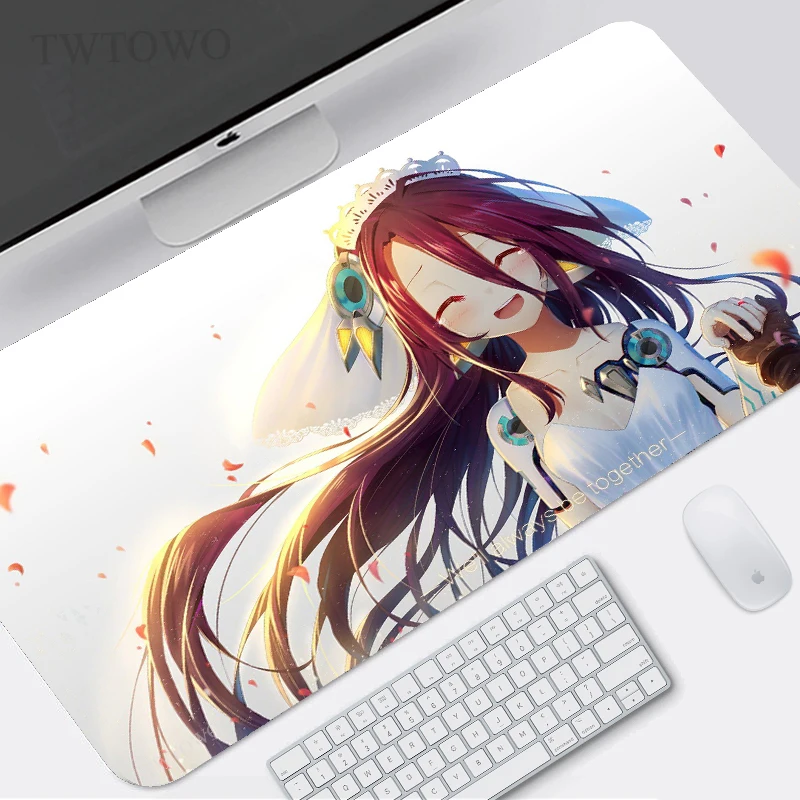 

Игровой коврик для мыши No Game No Life, размер XL, новый коврик для мыши HD под заказ, размер XXL, коврик для мыши, коврик для клавиатуры, мягкий коврик ...