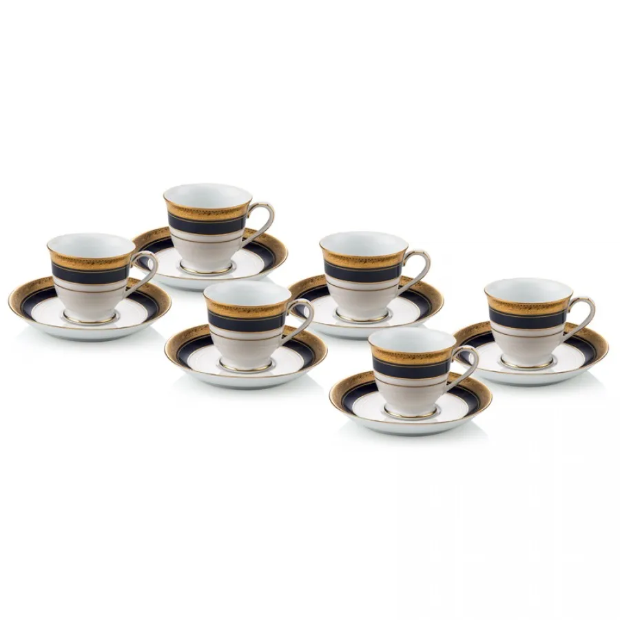 

Кобальтовая Золотая кофейная чашка Porio Noritake Crestwood