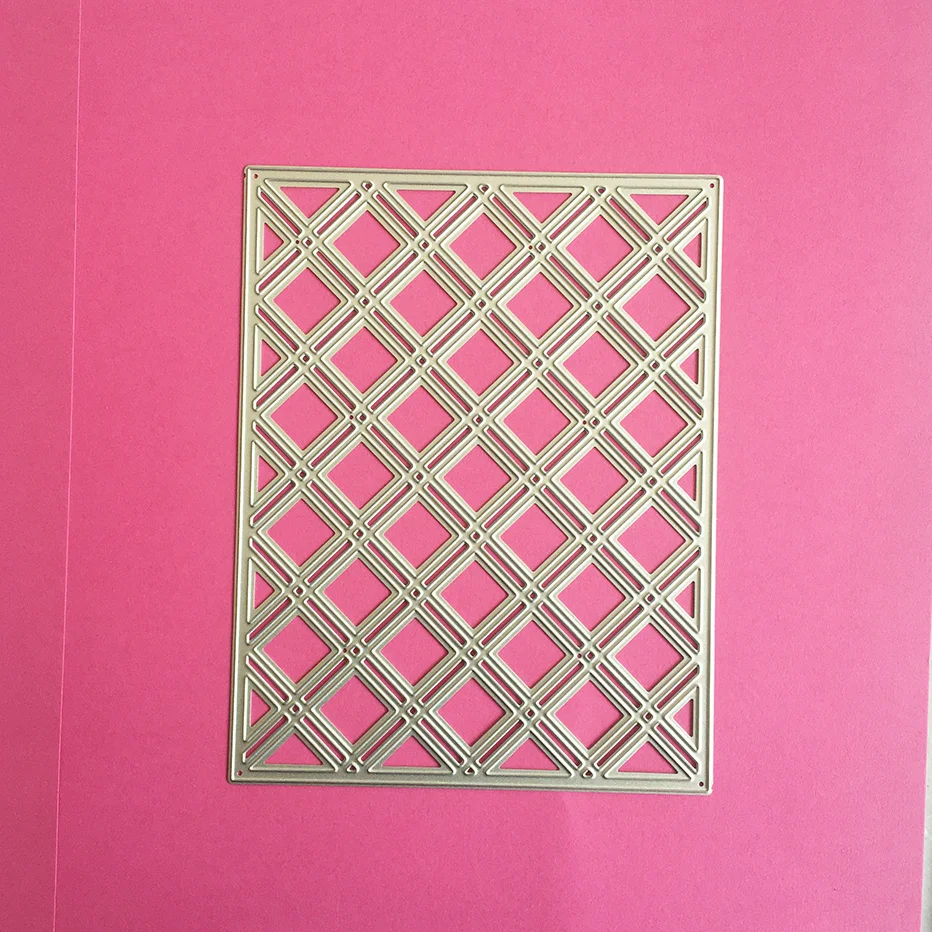 Альбом с прямоугольной сеткой для скрапбукинга вырезанные штампы оформление