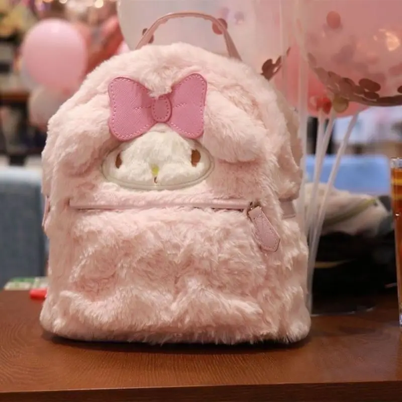 

Sanrio Cinnamoroll плюшевый рюкзак Kwaii девочка сердце мелодия Jk Kwaii девочка маленький рюкзак Мелодия сумка Мини Рюкзак Рождественский подарок