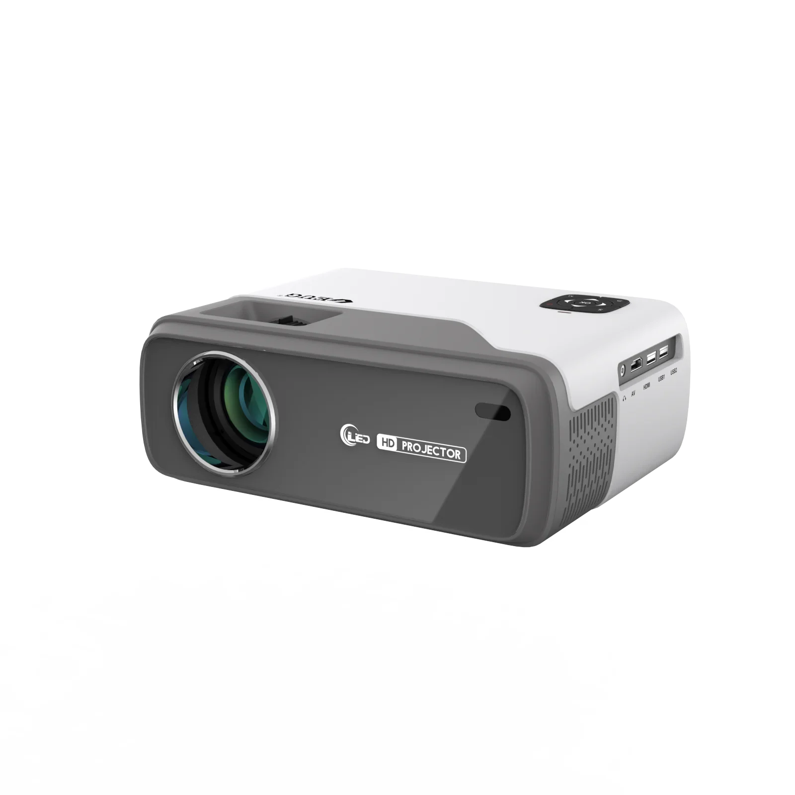 Фото Мини-проектор Caiwei 1080p с Wi-Fi, LED, Android 9.1, поддержкой нескольких экранов, портативный, для просмотра футбола и игр №1