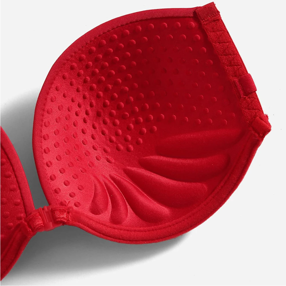 Женский бюстгальтер на косточках с застежкой спереди