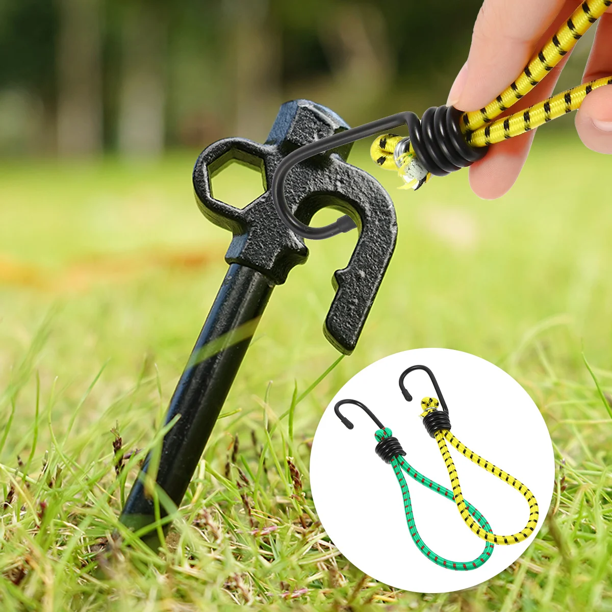 

10pcs Tool Useful Sturdy Rope Buckle Strap for Outside Outdoor Camping