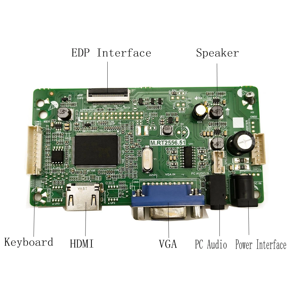 Новый комплект платы EDP для монитора LP156WH4-TPA1 LP156WH4(TP)(A1) HDMI + VGA + Audio 1366X76 8 ЖК-дисплей светодиодный экран контроллер плата драйвер