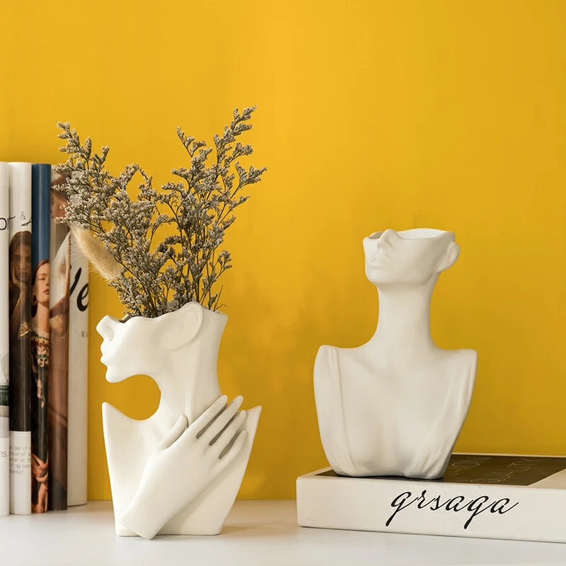 

Vase Home Decor Room Decoration Ceramic Vases Desktop Art Sculpture Flower Arrangement Wedding Decoration Flower Pot Furnishings