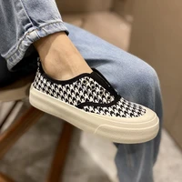 2022 new canvas shoes women fashion sneakers leopard slip on shoes woman vulcanized shoes flats ladies casual loafers skateboard
