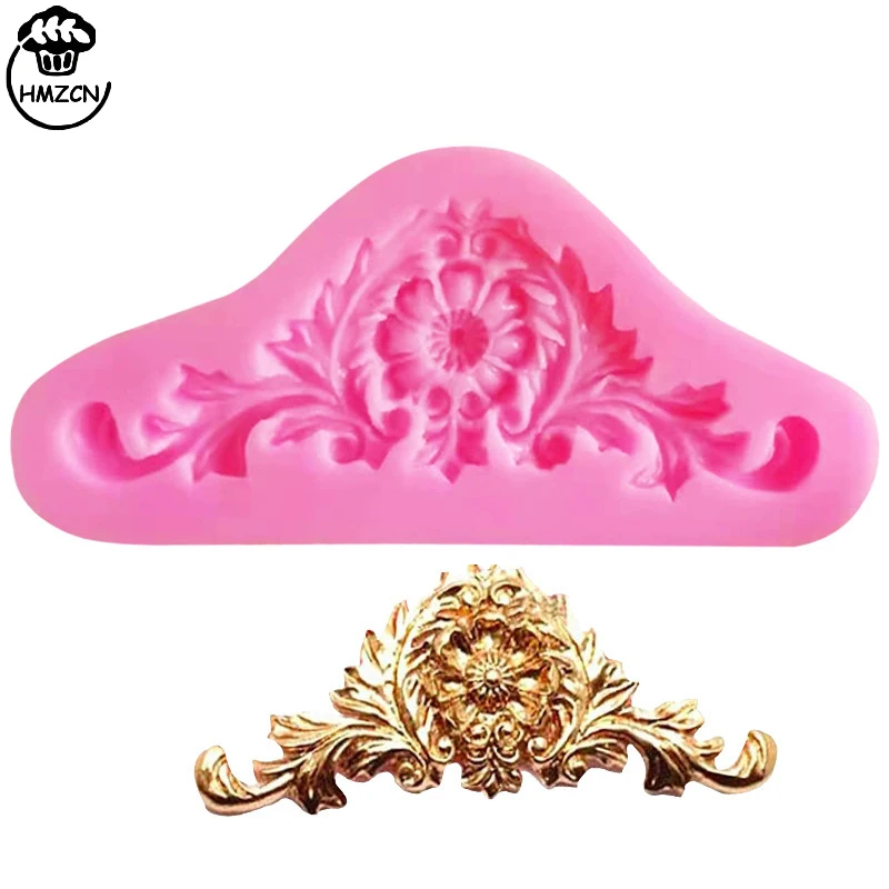 

Cake Baroque Style Border Silicone Molds Scroll Relief Cupcake Fondant Cake Decorating Tools Candy Chocolate Gumpaste Mould