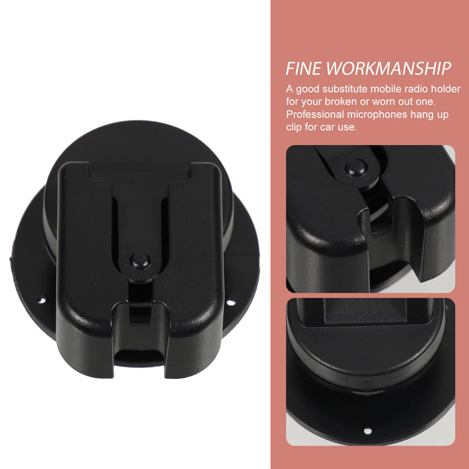 

Microphone Hook Bracket Car Hanging Clip Radio Hangers Hooks Cellphone Holder Coat for Fixing Accessories Plastic Mount