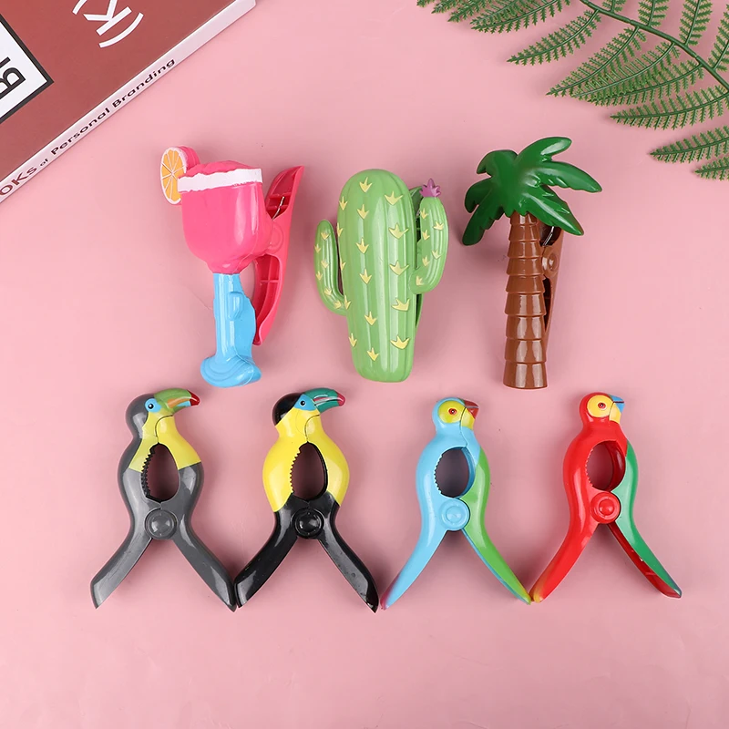 

Plastic Beach Towels Clips For Sunbeds Sun Lounger Animal Decorative Clothes Pegs Pins Large Size Drying Racks Retaining Clip