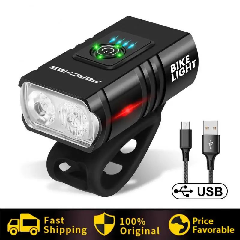 

Bike Front Light USB Rechargeable Lamp Mountain Road Headlight Cycling Flashlight Luz Bicicleta MTB Bicycle Accessories