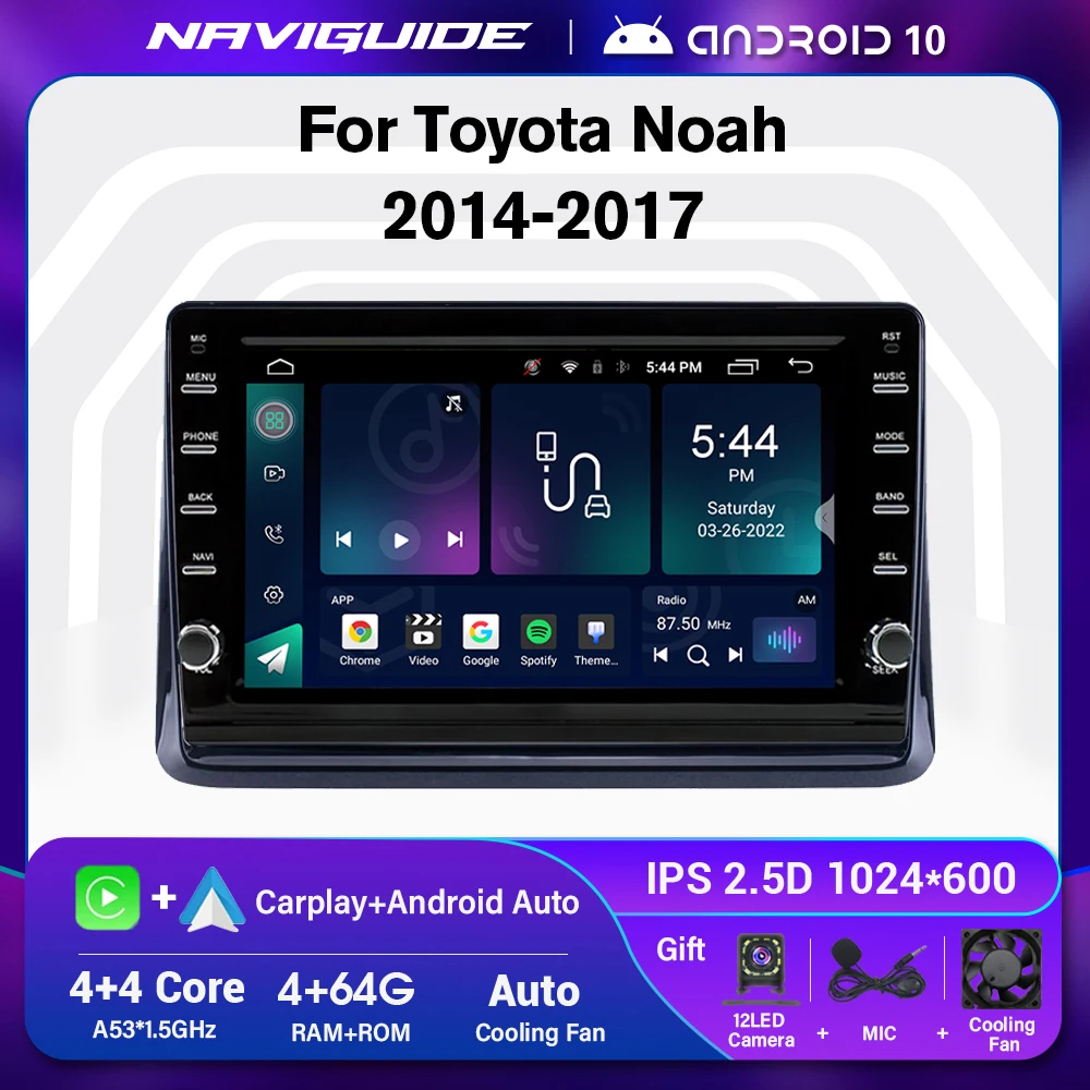 

Автомагнитола для Toyota, мультимедийный видеоплеер, GPS-навигатор, Wi-Fi, DSP